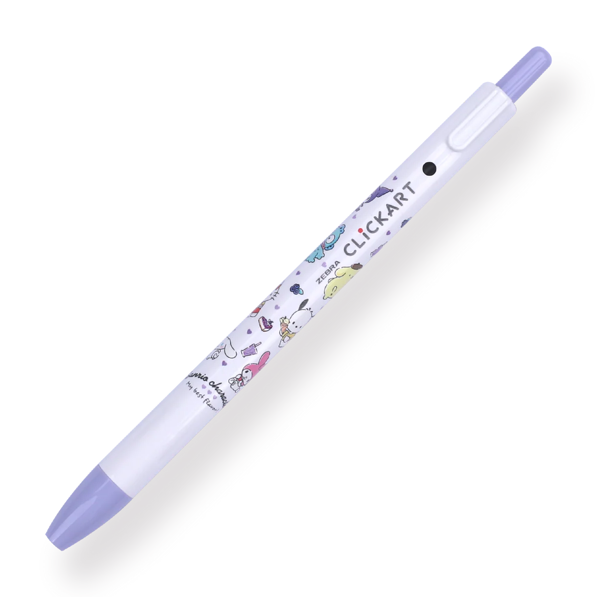 Zebra x Sanrio Clickart Retractable Sign Pen - 0.6 mm - Set of 5