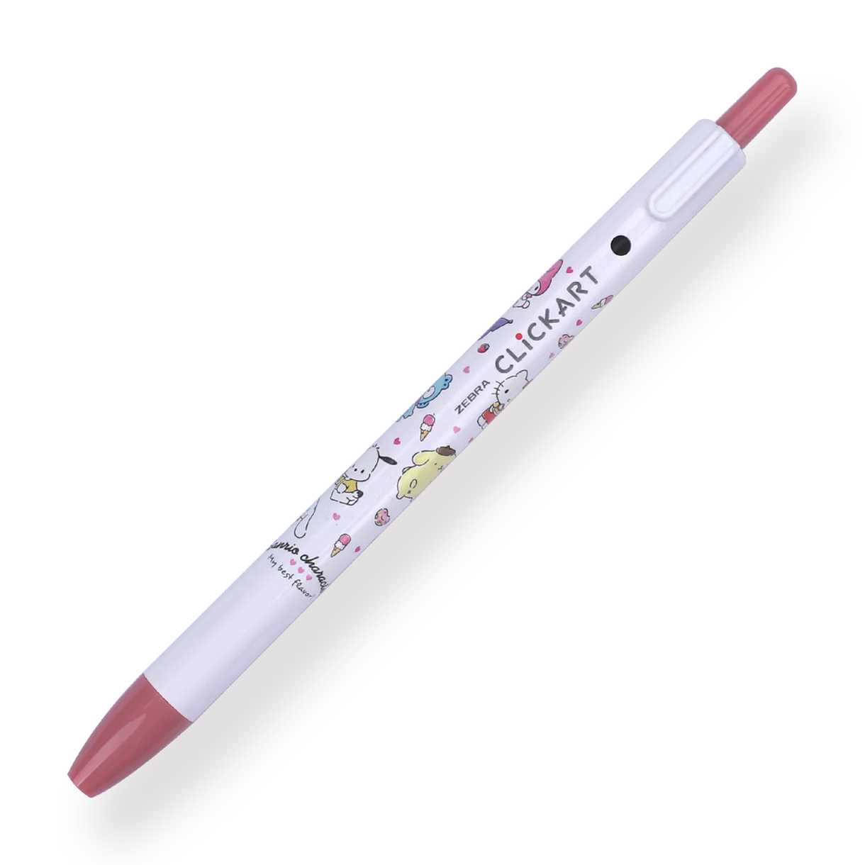 Zebra x Sanrio Clickart Retractable Sign Pen - 0.6 mm - Set of 5