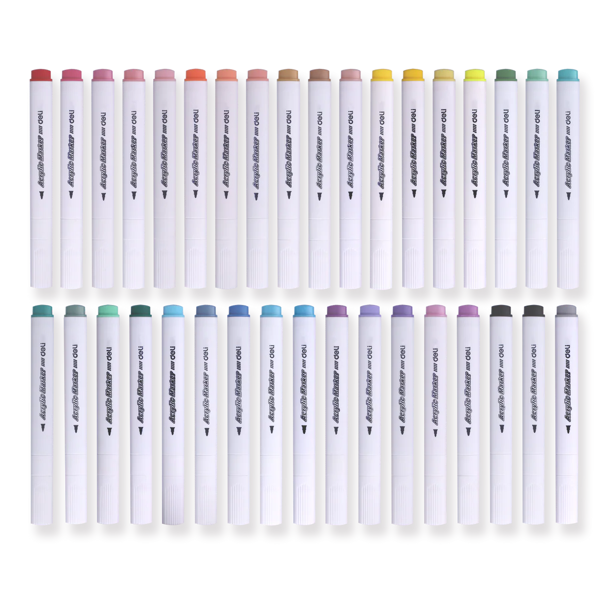 Deli Acrylic Water-based Marker - 36 Color Set
