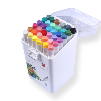 Deli Acrylic Water-based Marker - 36 Color Set