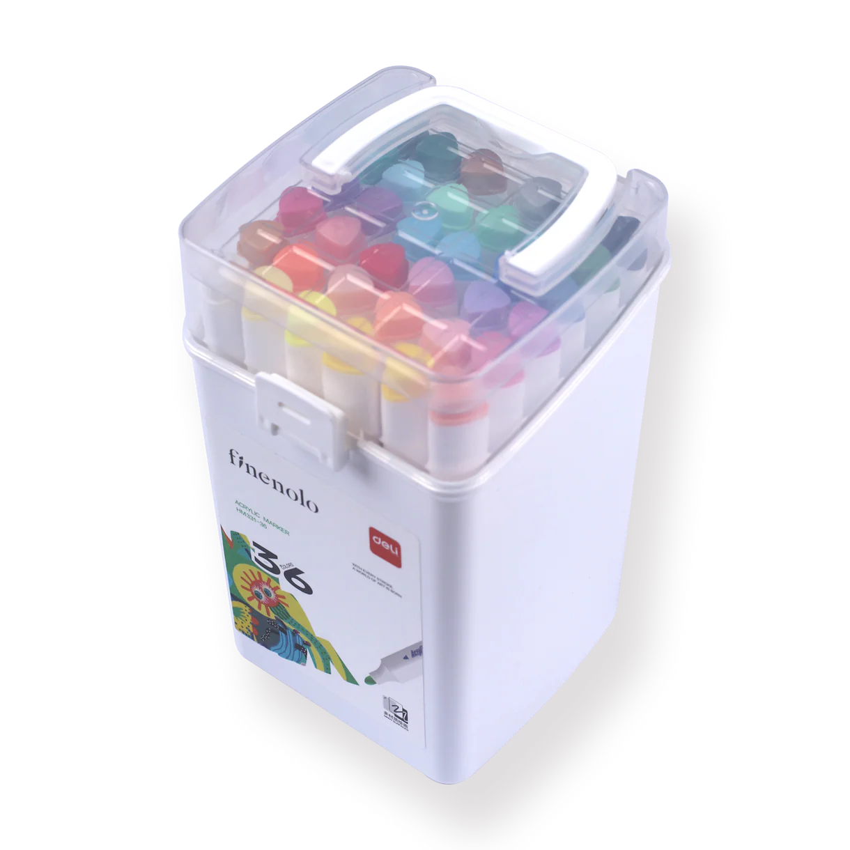 Deli Acrylic Water-based Marker - 36 Color Set