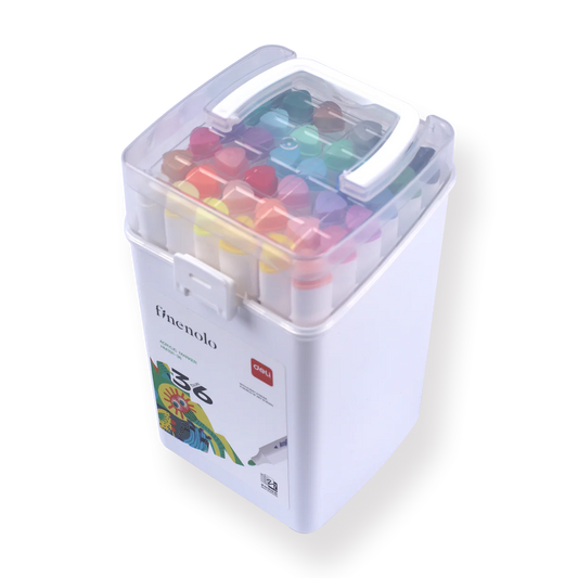 Deli Acrylic Water-based Marker - 36 Color Set