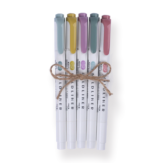 Zebra Mildliner Double-Sided Highlighter - 2025 Calm Mild Colors New Set
